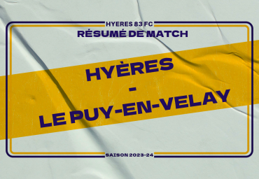 Résumé Hyeres 83 FC – Le Puy Foot 43